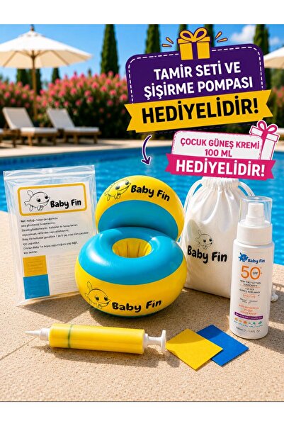 babyfin Baby Fin Başlangıç Seviye Yüzme Kolluk | Baby Fin Süngerli Tamir Kiti...