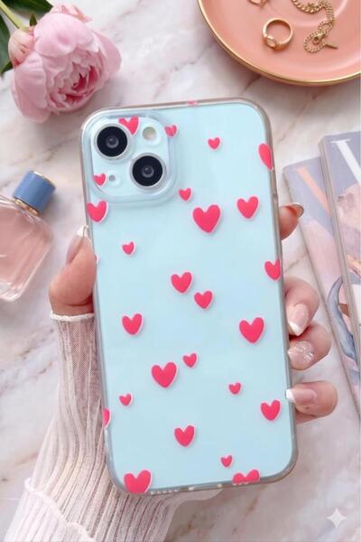 3GEN CASE İphone 13- İphone 14 Uyumlu Desenli Şeffaf Silikon Kılıf