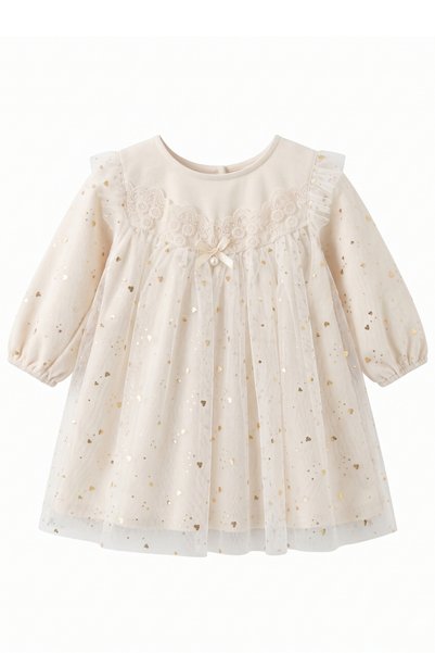 Luludy Kids Heart Printed Baby Girl Dress
