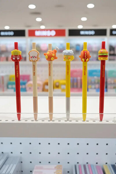 Miniso Lisanslı Pişirme Serisi Yiyecek Figürlü Tükenmez Kalem – Eğlenceli Tas...