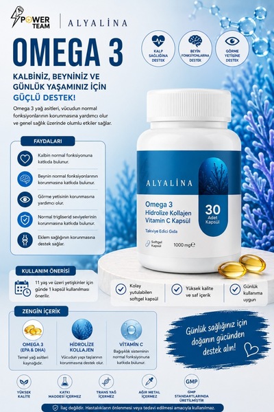 alyalina Omega-3 Kapsül 30 adet