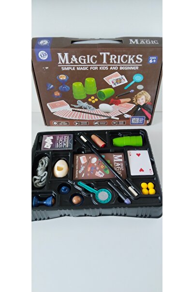feys shop Magıc Trıcks Sihirbazlık Oyun Seti Kutulu 11 parça .