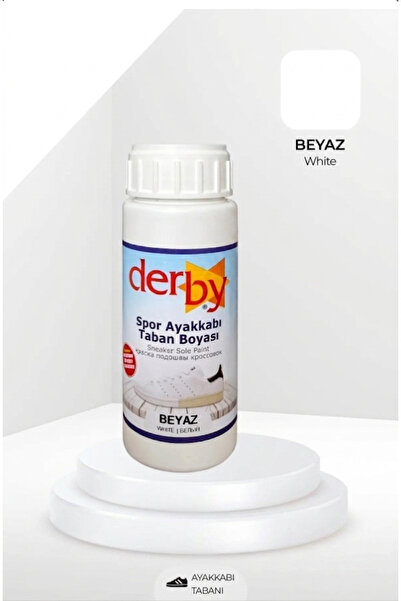 Derby Beyaz Spor Ayakkabı Parlatıcı Sünger Ve Taban Boyası