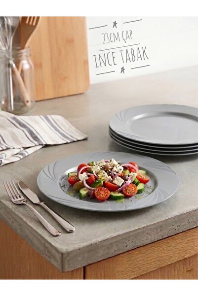 Ta-Fu Global MİKA RENKLİ TABAK 6'LI 23CM ÇAP