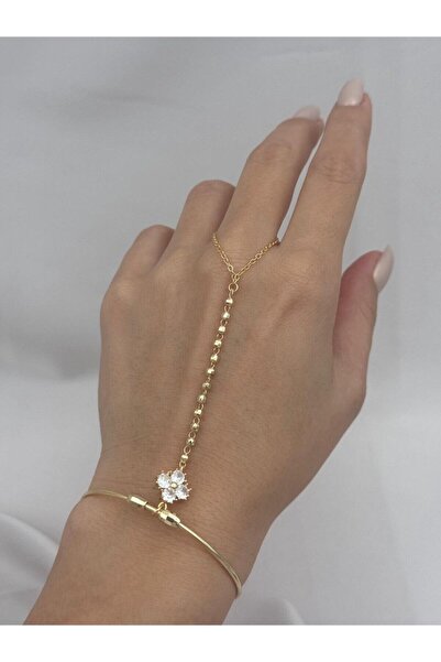 Luseda Zircon Stone Flower Detailed Shahmeran Adjustable Ring