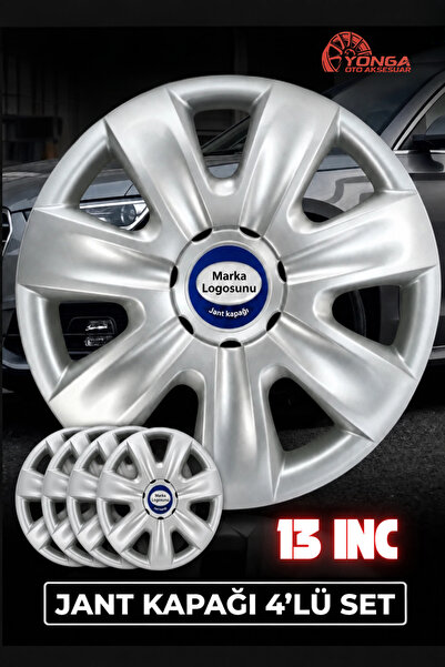 YONGA OTO AKSESUAR Ford Fiesta Jant Kapağı 13 İnç Kırılmaz 4'lü + 4 Amblem + ...
