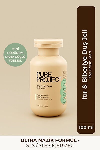 Pure Project Seyahat Boy Itır & Biberiye Duş Jeli 80 ml | Kurutmayan Formül &...