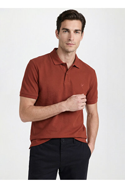 Fabrika Kiremit Erkek Regular Fit Polo T-Shirt NOBRO CEPSIZ NB