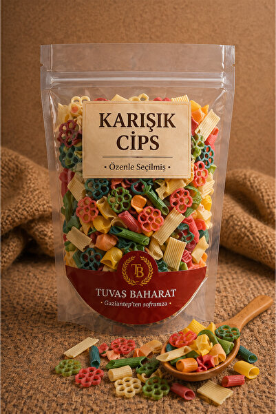TUVAS BAHARAT Renkli KARIŞIK (Suriye Cips) 200GR Yağda Açılan Cips | Ev Yapım...