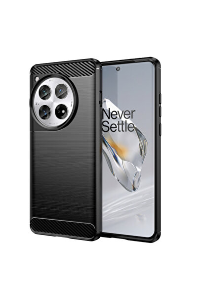 Techsuit Carcasă OnePlus 12 - Silicon Carbon - Negru