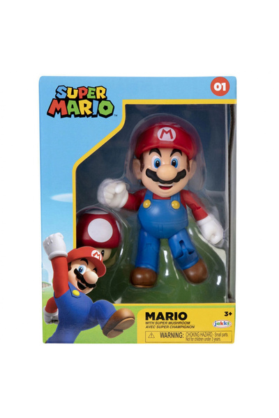 Jakks Pacific NİNTENDO SUPER MARİO FİGÜRÜ MARİO 10 CM
