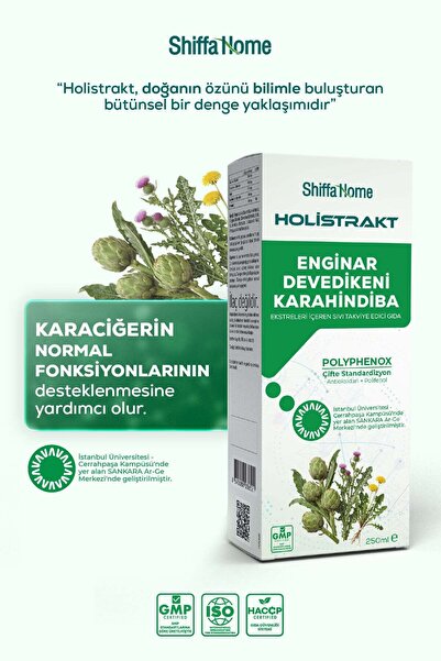 Shiffa Home HOLİSTRAKT - Enginar, Devedikeni ve Karahindiba İçeren Sıvı Ekstr...