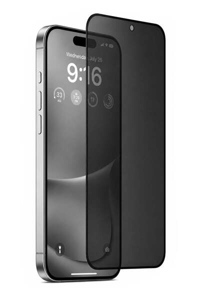 Vissona İPhone 15 Plus Hayalet Ekran Koruyucu % 100 Cam (Temperli) Kolay Kuru...