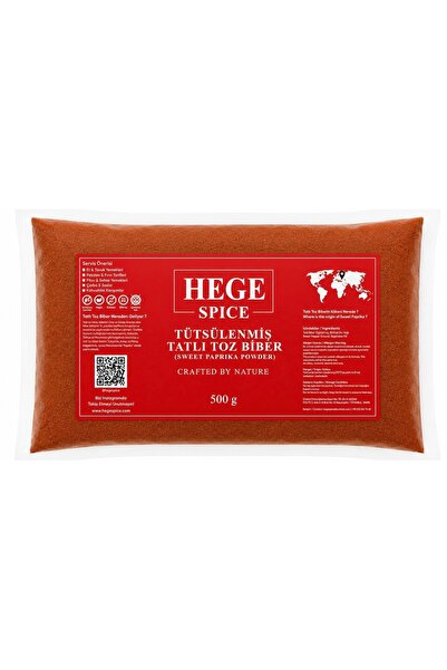 Hege Spice Tütsülenmiş Kırmızı Tatlı Toz Biber 500 gr