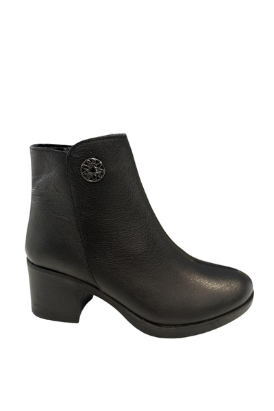 Castle Black YLDZ-92160-1 Cizme clasice de damă din piele naturală neagră