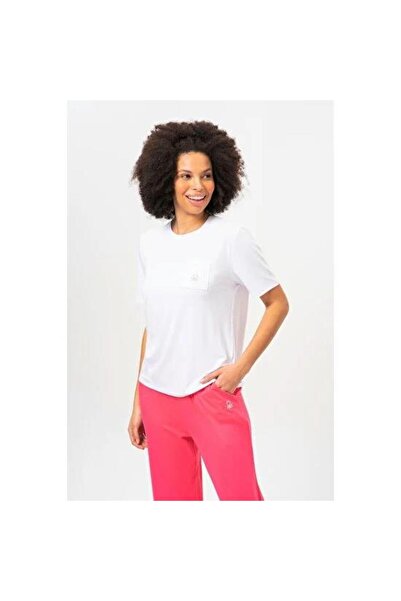 United Colors of Benetton Topuri de pijama de dama Bnt-w20406 roz