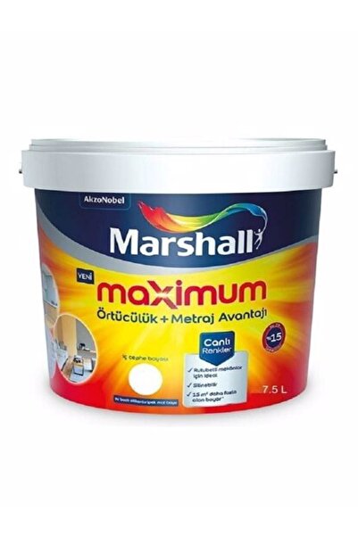 Marshall Maximum Silikonlu İpek Mat Martı 7,5  lt Boya