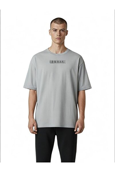 RKSAL BUTIK Rksal Unisex Sırt Baskılı Oversize T-shirt