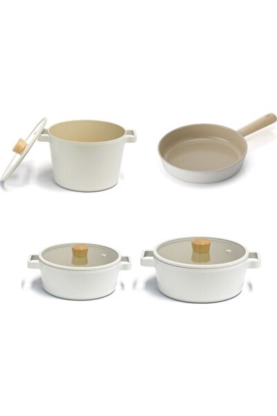 NEOFLAM Fika Aluminum Cast Pot Set with Glass Lid D-neofs7