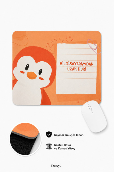 Duxy Mouse pad drăguț, 23x19 cm, bază anti-alunecare, confortabil și moale pe...