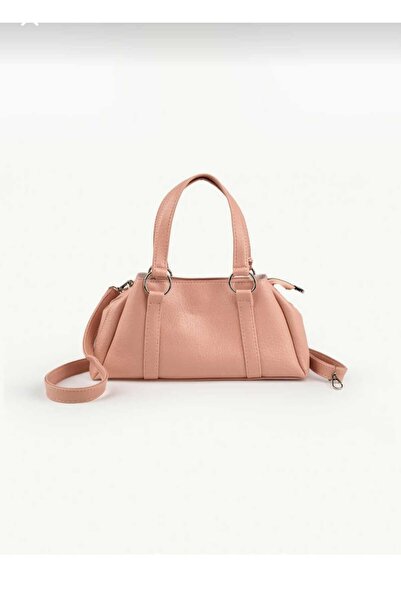 ÖZÜM ÇANTA Women's 3-Compartment Hand Shoulder and Arm Bag Powder