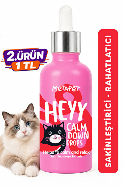 Metapet Kediler Için Sakinleştirici Rahatlatıcı Damla, Doğal Kedi Vitaminleri...