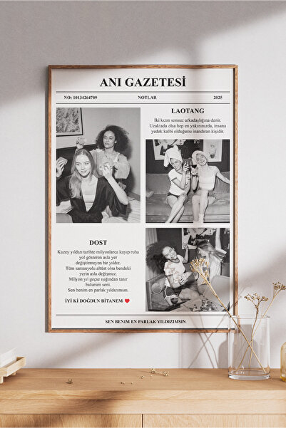 Personalized Ani Newspaper | Unique Poster Designed with Your Favorite Song, Lyrics and Photo