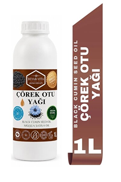 BEYARVİTA Black Cumin Seed Oil 1 Liter - Plastic Canister (Black Cumin Seed Oil)