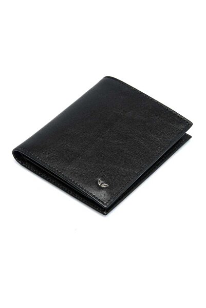Tergan Black Genuine Leather Men's Wallet - S1Ce00001208-B06