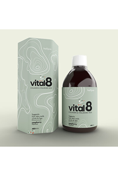 Hollyvo Vital 8 - Peptide de colagen hidrolizate cu acid hialuronic și vitami...