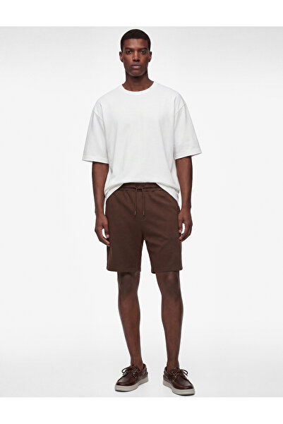 Koton Cotton 3/4 Sleeve Crew Neck Oversize T-Shirt