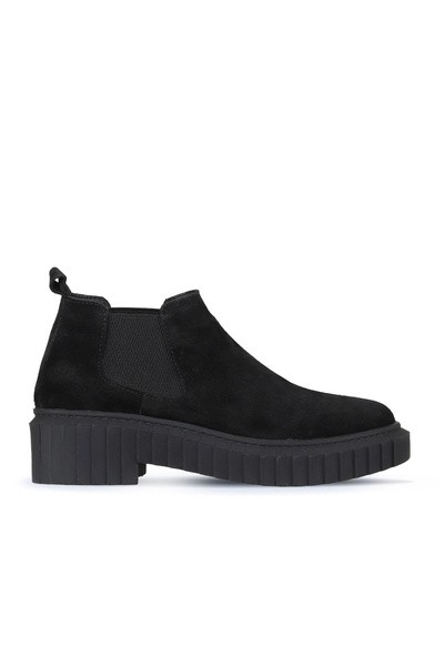 Bueno Shoes Cizme cu toc pentru femei din piele intoarsa neagra 01wz6311