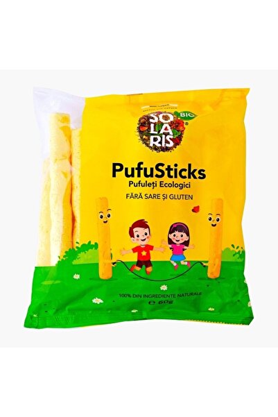 SOLARIS Organic Salt and Gluten Free PufuSticks 60g