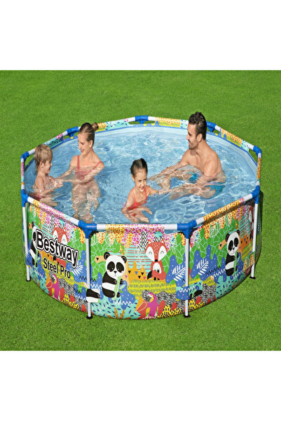 familystore بست واي، مسبح شارع فريم ملون مطبوع 274X66 سم 26-5612F