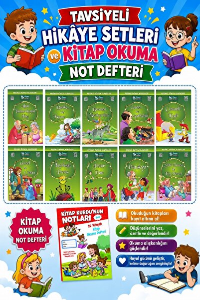 Üçgen Yayıncılık 1.ve 2.sınıflar Için Resimli Dünya Klasikleri 2 (10 Kitap)+ ...