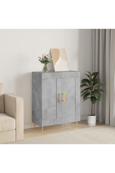 Concept Servantă, gri beton, 69,5x34x90 cm, lemn compozit