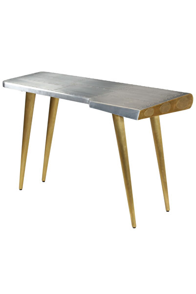 Concept Birou de scris aviator vintage, stil aviație, 120x60x76 cm