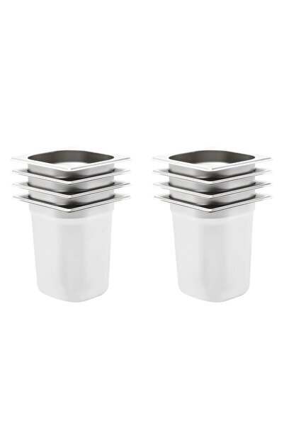 Concept Recipiente Gastronorm 8 buc. GN 1/6 200 mm oțel inoxidabil
