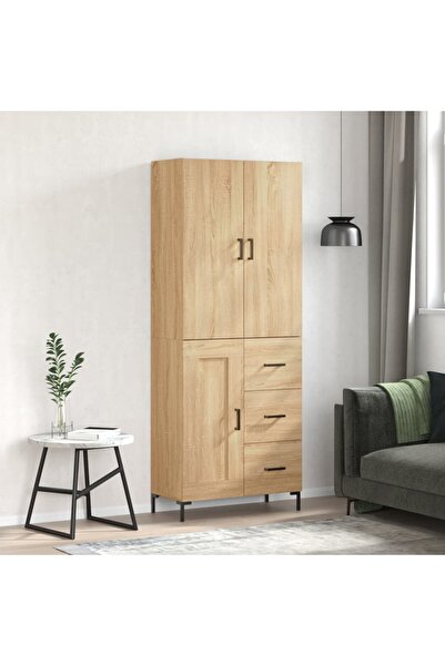Concept Dulap înalt, stejar sonoma, 69,5x34x180 cm, lemn compozit