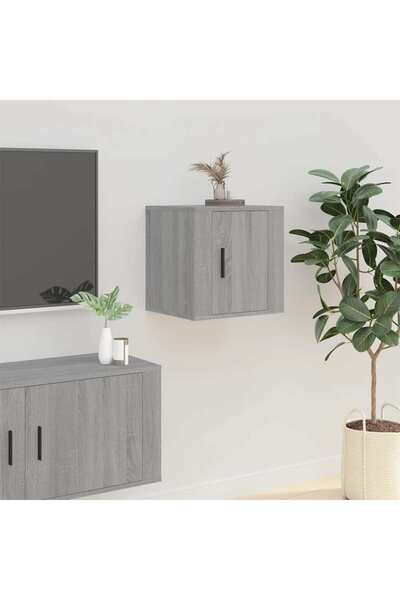 Concept Dulap TV montat pe perete, gri sonoma, 40x34,5x40 cm