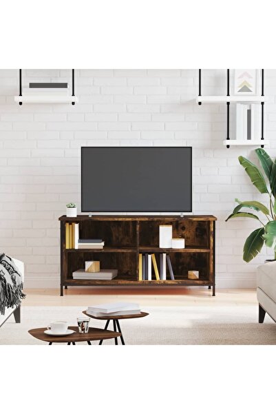 Concept Comodă TV, stejar fumuriu, 100x40x50 cm, lemn prelucrat