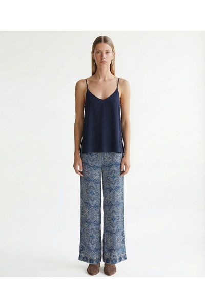 Yargıcı Wide Leg Düşük Bel Pantolon