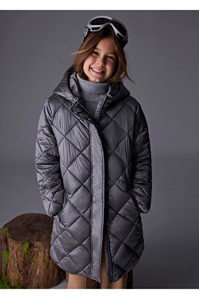 MAYORAL Girl's Long Coat 10-16 Years Gray