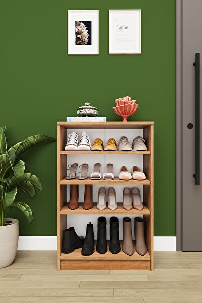 asratrend Modern 4 Katlı Raflı Ayakkabılık %100 MDF Çok Amaçlı Düzenleyici A31