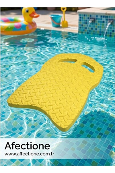 AFFECTİONE Yüzme Tahtası Sarı 49x28x2,6mm Kalınlık