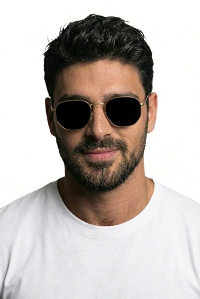CLAES Hexagonal Gold Polarize Güneş Gözlüğü