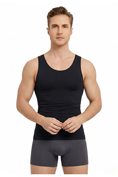 Formactive Erkek Günlük Askılı Dikişsiz Korse Atlet – Slim Fit, Rahat ve Esne...