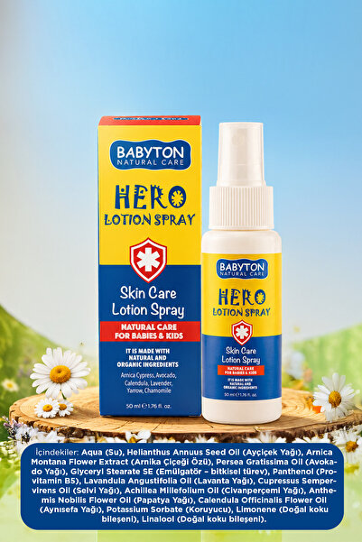 BABYTON Anlık Yatıştırıcı Hero Losyon Sprey 50 ml