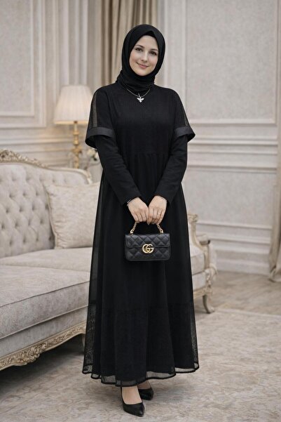 Butik Hülya Fitilli Sandy Kumaş Elbise