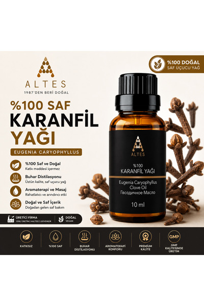 altes زيت القرنفل العطري النقي 100% / زيت القرنفل / يوجينيا كاريوفيلوس 10 مل ...